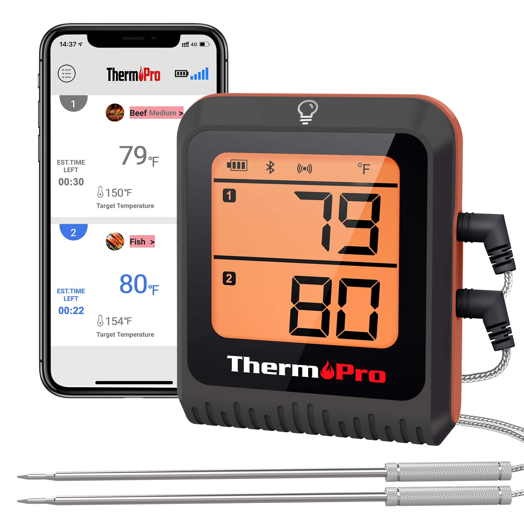 ThermoPro TP28 500FT Long Range Wireless Meat Thermometer with