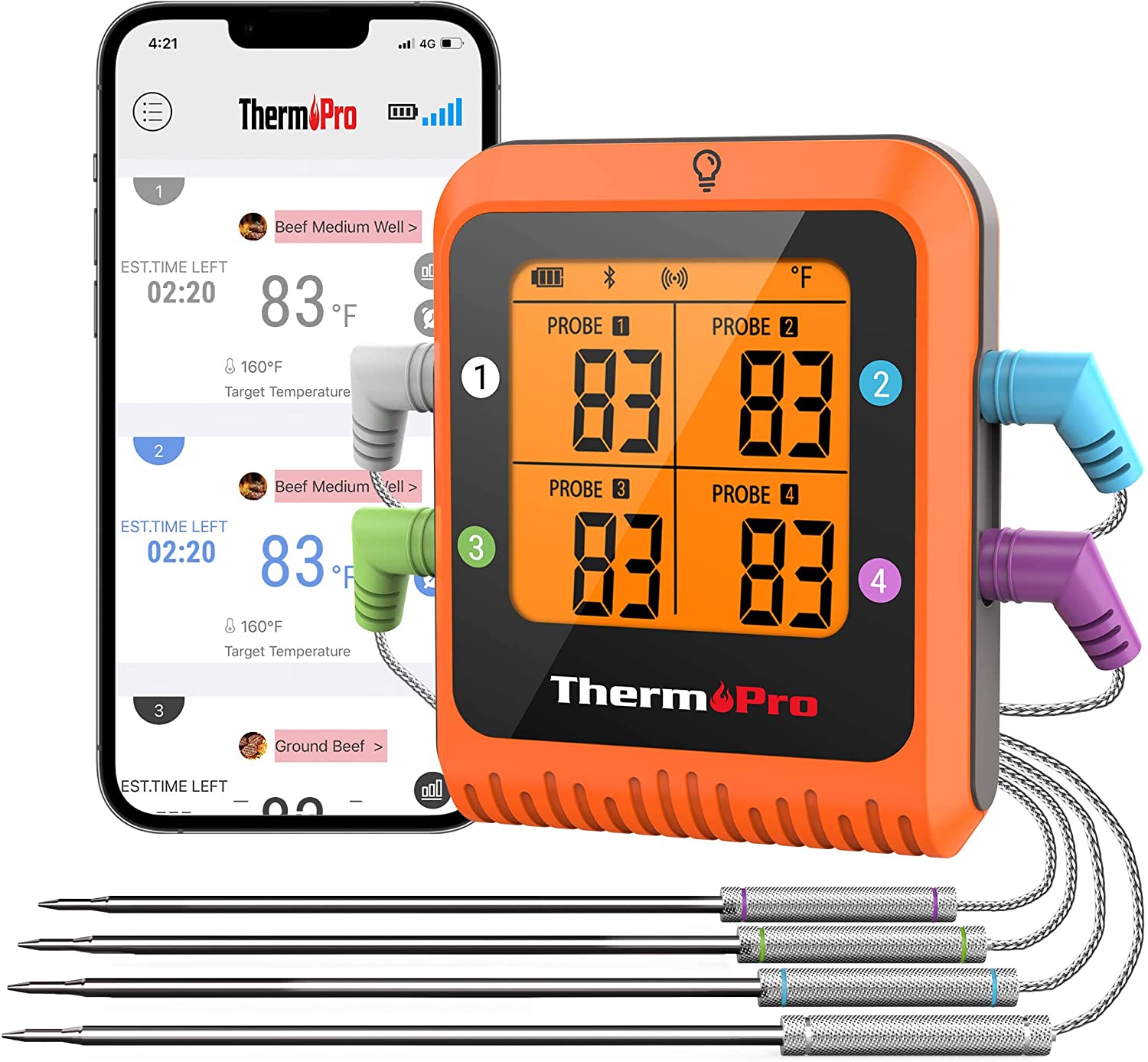 ThermoPro TP826, Meat Thermometer, Hygrometer