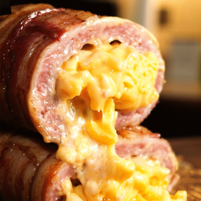 Bacon-Wrapped Mac & Cheese