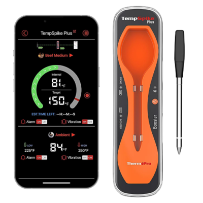 ThermoPro TempSpike Plus 600-ft Truly Wireless Meat Thermometer​