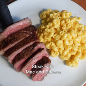 Steak & Mac & Cheese recipe