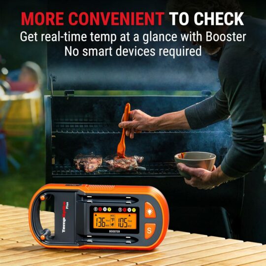 get real-time temp with tp972 meat thermometer