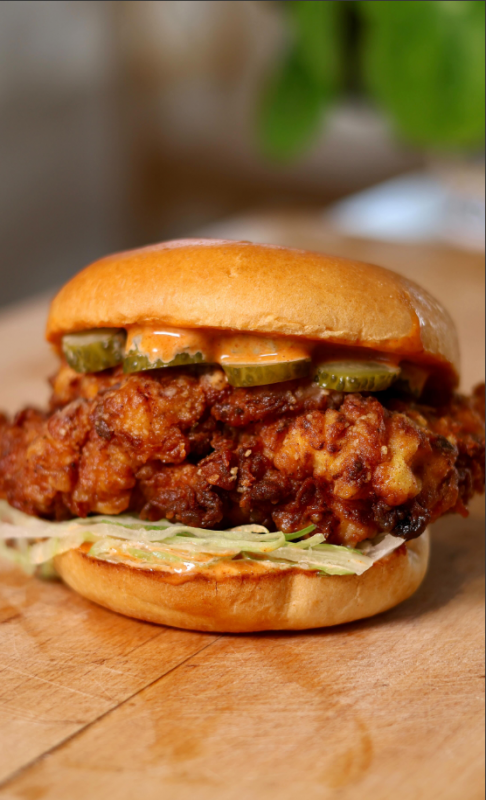 Honey Sriracha Fried Chicken Sandwich