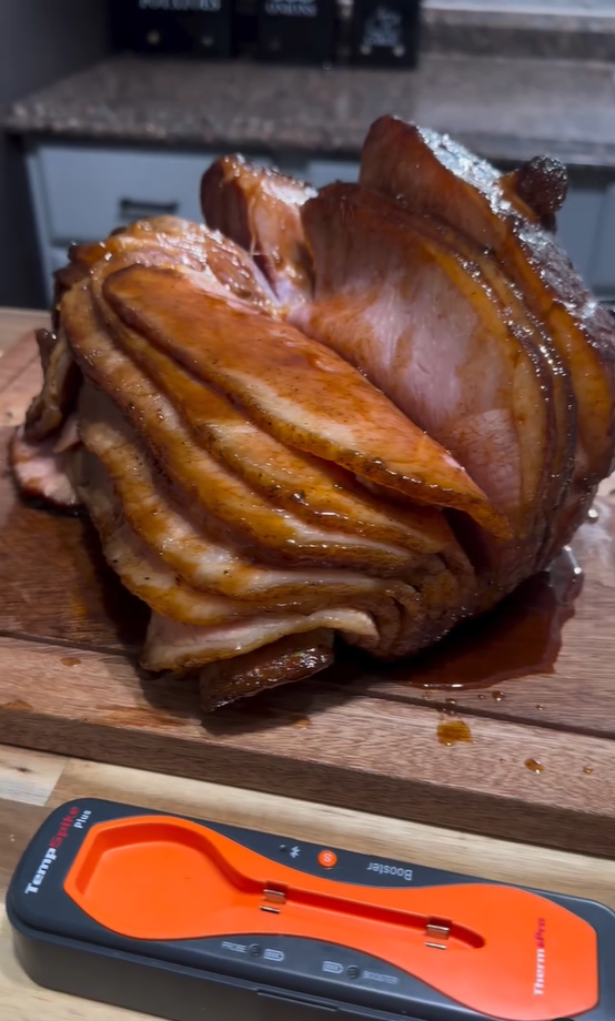 Maple Bourbon Glazed Ham recipe